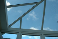 Conservatory roof close up